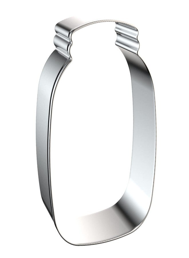 QAAQS Mason Jar Cookie Cutter Set - 5", 4", 3", 2" - 4 Piece Milk Bottle Cookie Cutters Shapes Biscuit Molds - Stainless Steel - Image 5